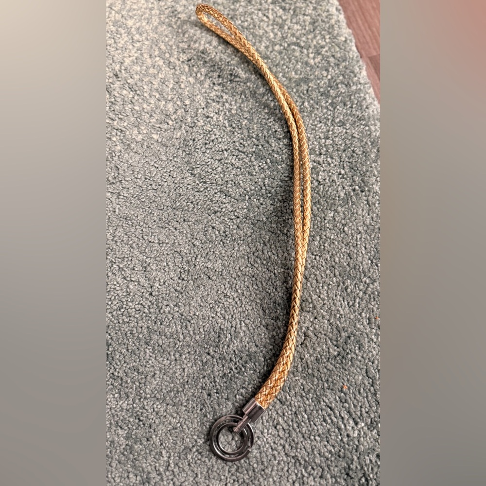 Gold Braided Lanyard Necklace